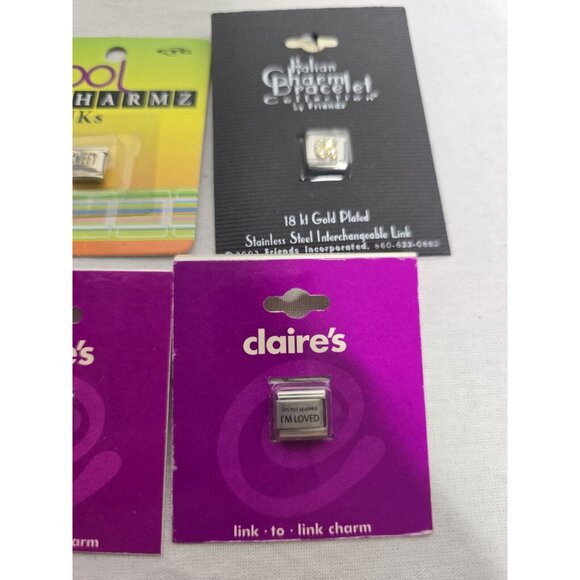 Italian Charms Lot Of 11 Charms- Claire's, Kool Charmz And More - Picture 6 of 12